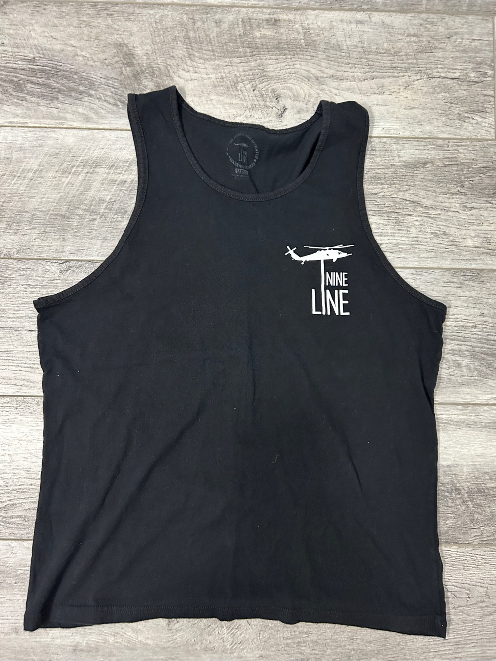 Nine Line Men's Black Graphic Tank Top
